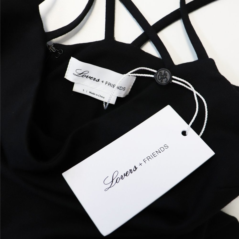 NWT Lovers + Friends Robin Strappy Jumpsuit Black - Picture 5 of 9